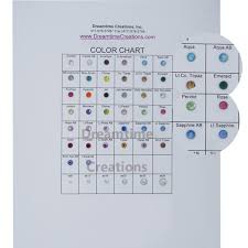 Spark Machine Cut Hot Fix Stones Color Chart