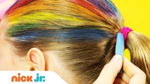 How To Create A Rainbow Helmet Style Files Hair Tutorial Sunny Day S Style Files Nick Jr Youtube