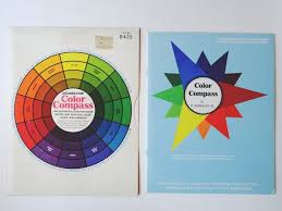 Grumbacher Color Compass And Harmony Wheel Mixing Chart