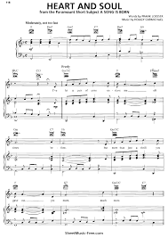 Sheet music arranged for easy piano in f major (transposable). Heart And Soul Sheet Music Hoagy Carmichael Sheetmusic Free Com