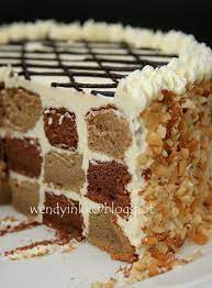 Yes Please Chocolate Mocha Checkerboard Cake But Maybe Not So Much Frosting Cake Recipes Checkerboard Cake Cupcake Cakes