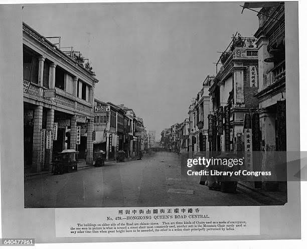 Hong Kong Queen's Road Central. Photoprint, ca. 1880 Lot 6620 News Photo - Getty Images