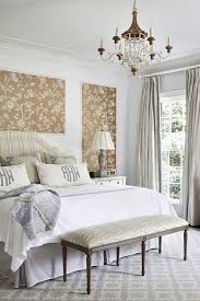 Masculine traditional bedroom, reveal, boy's bedroom, boy bedroom, man bedroom, british design, grand millennial, traditional design, stiffkey blue, wagner chandelier, modern chandelier, black and white striped wallpaper, milton and king. Wallpaper Decorating Ideas The Bedroom Town Country Living