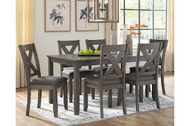 Match your unique style to your budget with a brand new gray dining tables and sets to transform the look of your room. Caitbrook Dining Table And Chairs Set Of 7 Ashley Furniture Homestore