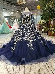 The style of your life. Vintage Navy Blue Long Sleeve Tulle Appliques Wedding Dress Womensfashion Womensclot Applique Wedding Dress Wedding Dress Cap Sleeves Wedding Dress Long Sleeve
