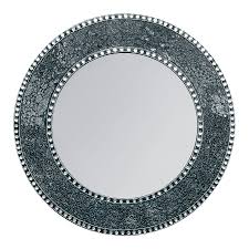 There are 2 mirrors on each side, using a rectangle. Buy 24 Black And Silver Crackled Glass Mosaic Wall Mirror Online Decorshore