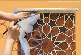 Inlay techniques produce impressive projects, but the process is as simple as stack cutting fretwork. How To Stencil Stain Furniture With A Diy Faux Wood Inlay Design Royal Design Studio Stencils