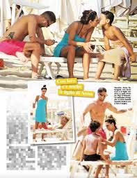 Rapper e attore classe 1990, livio cori ha tre anni in meno di anna tatangelo. Anna Tatangelo Bacia Livio Cori Le Foto Al Mare Con Il Figlio Andrea Avuto Da Gigi D Alessio