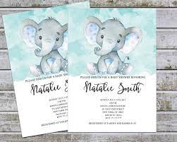 Boy Baby Shower Invitations Elephant Printable Baby Shower Etsy Elephant Baby Shower Invitations Boy Elephant Baby Shower Invitations Baby Shower Invitations For Boys