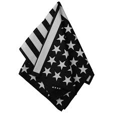 Black And White American Flag With Green Stripe American Flag Bandana Black And White American Flag Bandana American Flag Mesh Fabric