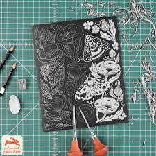 Ink Print Repeat Andrea Lauren Work Linolschnittdrucke Linolschnitt Holzschnitt