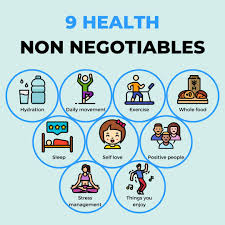 What is your non-negotiable when it comes to your health?