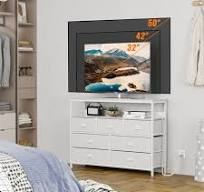 ‫Amazon.com: Furologee שולחן מסוף טלוויזיה לבן עם שקעי חשמל ...‬‎