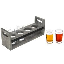 Check out our pint glass holder selection for the very best in unique or custom, handmade pieces from our drink & barware shops. Vintage Gray Wood 5 Pc Craft Beer Flight Set With Chalkboards And Glas Mygift