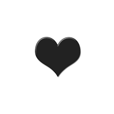 Free Clipart Picture Of A Playing Card Symbol Black Heart Liked On Polyvore Featuring Hearts Backgrounds And Filler Free Clip Art Clip Art Black Heart