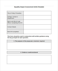 7 Impact Assessment Templates Word Excel Pdf Templates Assessment Templates Report Template