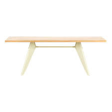 Maybe you would like to learn more about one of these? Em Table Ecru Base Jean Prouve 1950 Oak Vitra Design Adult