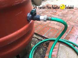 The hose protector has a 5/8 inch inside diameter. Rain Barrel Spigot Kit 3 4 Pvc Full Port Ball Valve With Bulkhead Fitting Hose Adapter Buy Online At Best Price In Uae Amazon Ae