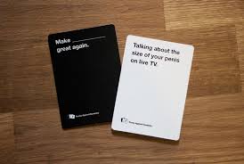 Maybe you would like to learn more about one of these? Trump Against Humanity Is The Greatest Party Game That Was Banned Bored Panda
