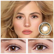 HC2 Sage Brown Colored Contact Lenses