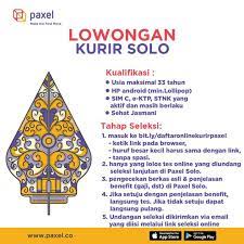 Gunakan juga voucher bukalapak yang tersedia disini untuk diskon hingga 20% off. Lowongan Kerja Kurir Paxel Area Solo Juni 2020 Loker Swasta