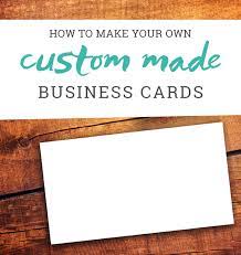Your business card is a key element for a powerful brand. How To Make Your Own Business Cards A Tutorial