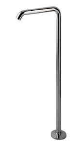 Waterworks.25 deck mounted low profile concealed tub filler with metal cross handles in matte. 25 Floor Mounted Tub Spout In Nickel By Waterworks Faucet Design Tub Spout Tub