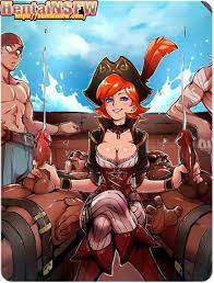 NSFW League of Legends hentai game pirate porn art of big tits oppai babe  giving crew hand jobs. - Hentai NSFW