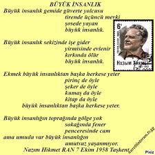 Buyuk Insanlik Nazim Hikmet Ran Guzel Soz Siir Giver