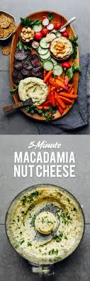 5 Minute Macadamia Cheese Vegan Crudite Rezept Rezepte Hauptspeise Veganer Kase