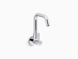 Jzbrain pot filler faucet stainless steel wall mount kitchen faucet commercial faucet oil rubbed bronze folding stretchable double joint 2 handles kitchen sink faucet (orb) 4.7 out of 5 stars 138 $159.99 $ 159. Cuff Single Handle Wall Mount Cold Only Kitchen Faucet K 37314in 4 Kohler