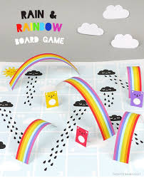 Rain Rainbows Board Game Board Games Printable Board Games Mr Printables