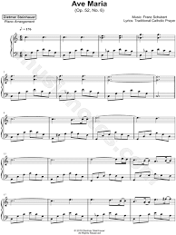 Dietmar Steinhauer Ave Maria Op 52 No 6 Sheet Music Piano Solo In C Major Download Print Sku Mn0186205