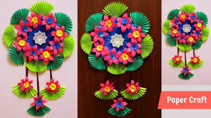 It is a good wall decoration ideas. Diy How To Make Paper Flowers Make A Paper Flower Wall Hanging Paper Flower Wall Decoration Youtube