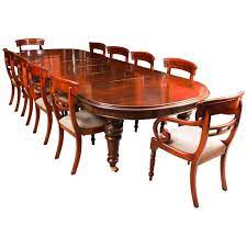 Antique Victorian D End Mahogany Dining Table 19th Century And 10 Chairs Mahogany Dining Table Victorian Dining Tables Dining Table