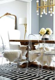 Clear Transparent Chair Dining Room Design Modern Dining Room Mid Century Dining Room