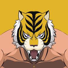 tiger mask w on behance tiger mask tiger art cartoon