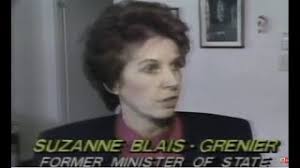 (1985) When Suzanne Blais-Grenier Quit Cabinet In Mulroney Gov