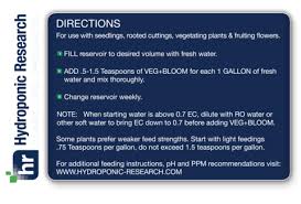 Veg Bloom Tap Hard Base Nutrient 100 Lb