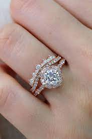 39 Halo Engagement Rings To Get More Bling Wedding Forward Wedding Rings Unique Rose Engagement Ring Wedding Ring Sets