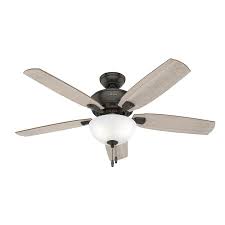 Home decorators kensgrove outdoor ceiling fan. Hunter Creekside 52 In Noble Bronze Led Ceiling Fan With Light 5 Blade In The Ceiling Fans Department At Lowes Com