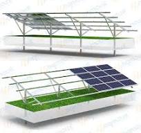 C-piling foundation single pole solar ground mounting ...