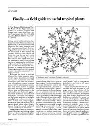 Tropical plants and flowers guide. Pdf Finally A Field Guide To Useful Tropical Plants
