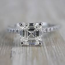 Royal asscher countdown to the holidays! Absolutely Stunning Asscher Cut Diamond Platinum Engagement Ring