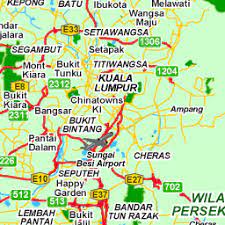 The seven areas of kuala lumpur: Jungle Maps Map Of Kuala Lumpur And Surrounding Areas