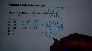 Selidikilah apakah pernyataan berikut benar atau salah. Tutorial Pangkat Tak Sebenarnya 6 Menentukan Hasil Operasi Bilangan Pangkat Matematika Sma Youtube