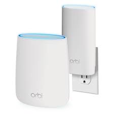 Netgear Orbi Ac2200 Tri Band Wifi System White Rbk20w In 2020 Netgear Wifi Internet Speed