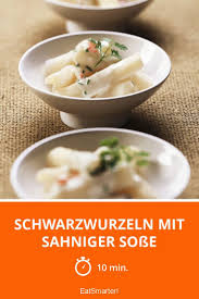 Schwarzwurzeln Mit Sahniger Sosse Rezept Schwarzwurzel Rezepte Lebensmittel Essen