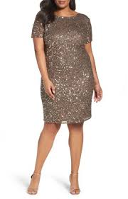 Pisarro Nights Embellished Cocktail Dress Plus Size Camisas Decoracion De Unas