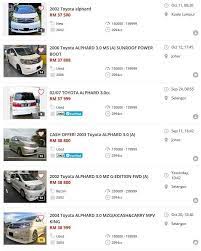 Harga velg toyota alphard original oem second innova. Toyota Alphard Mpv Mewah Serendah Rm 40k Baloi Untuk Angkat Second Hand Wapcar